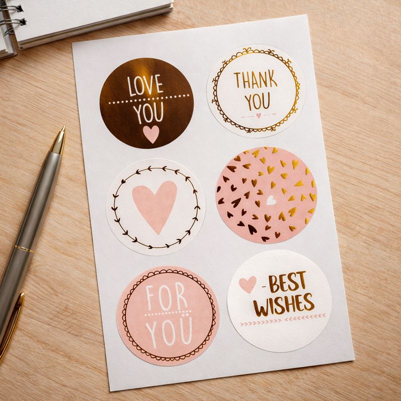 Dekoratīvās uzlīmes (3 lapas)