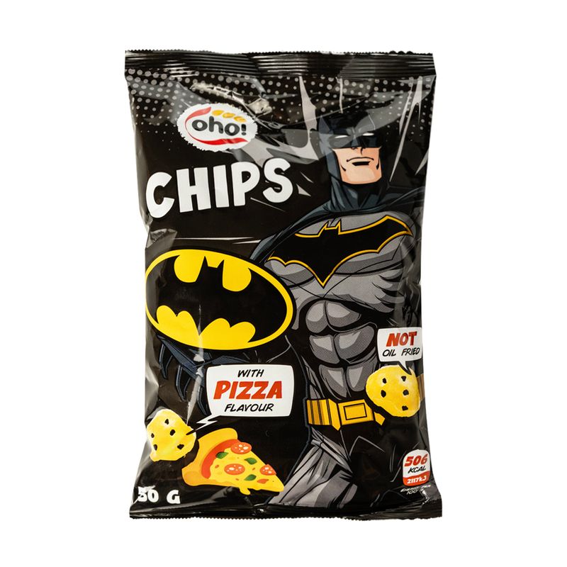 Čipsi Oho Batman ar picas garšu, 50 g