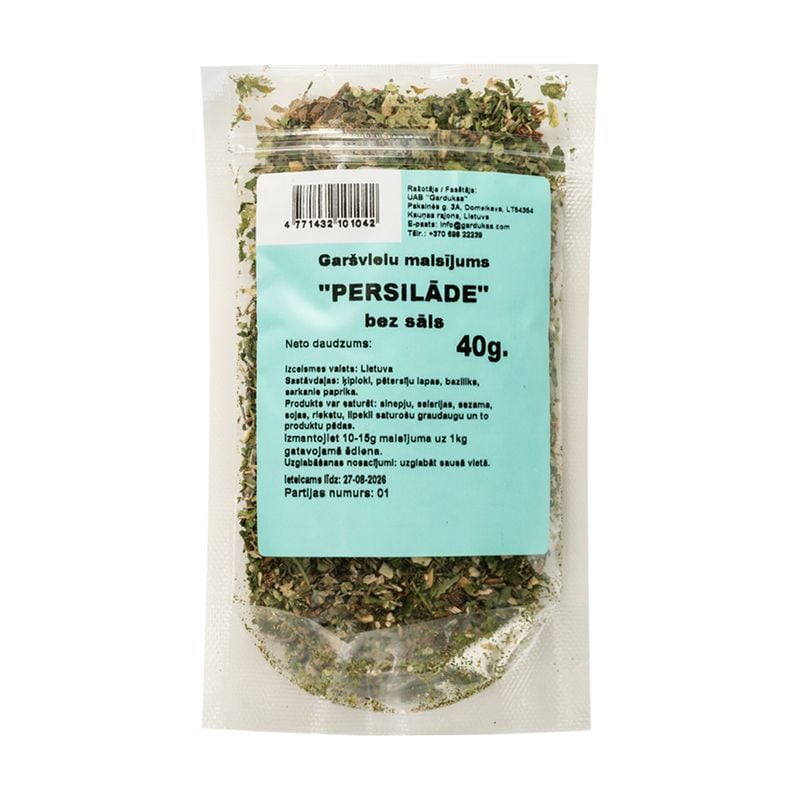 Garšvielu maisījums “Persilāde” bez sāls, 40 g