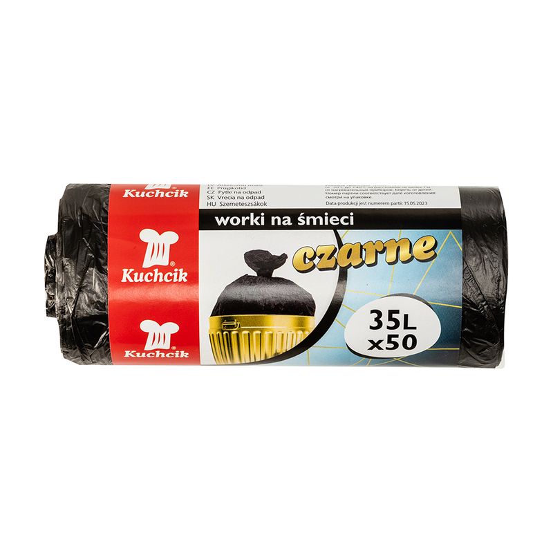 Atkritumu maisi melni, 35 l, 50 gab.