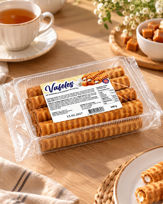 Вафли с начинкой, в ассортименте, 0.340 г