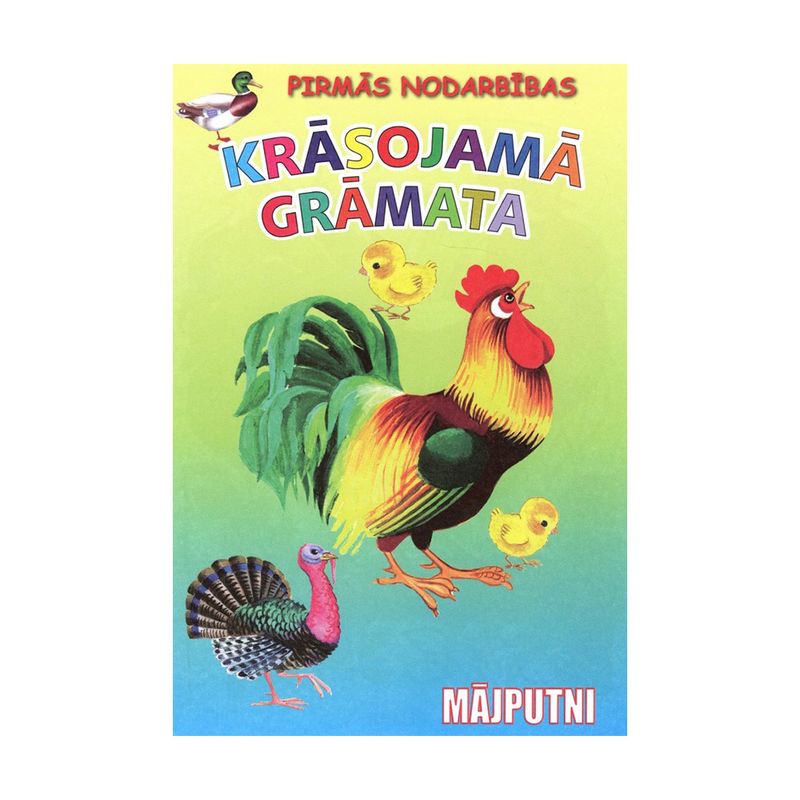 Krāsojamā grāmata Pirmās nodarbības, dažādi veidi