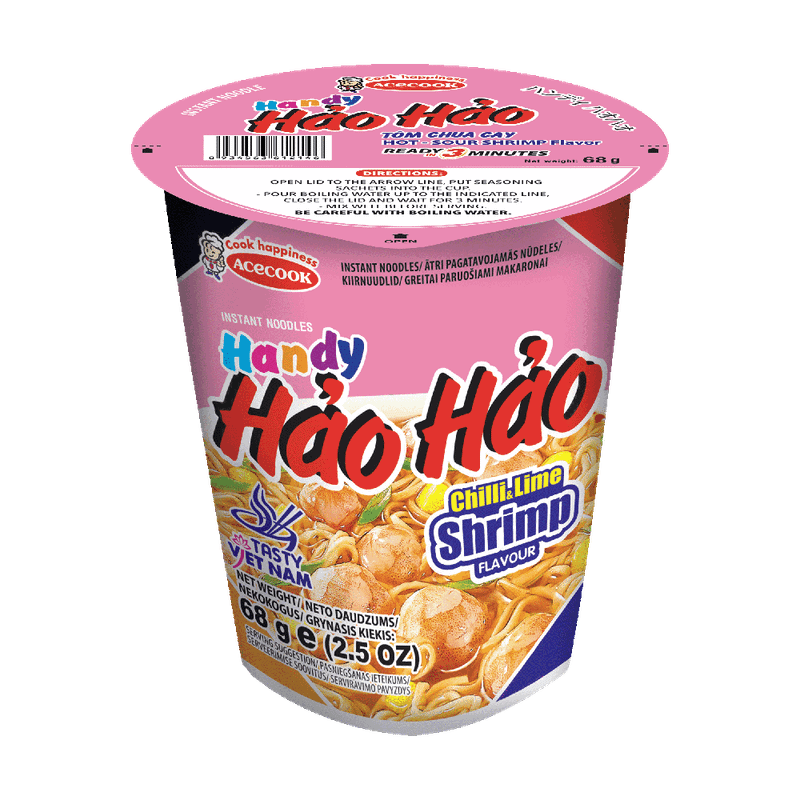 Ātri pagatavojamas nūdeles HAO-HAO, dažādas garšas, 68 g