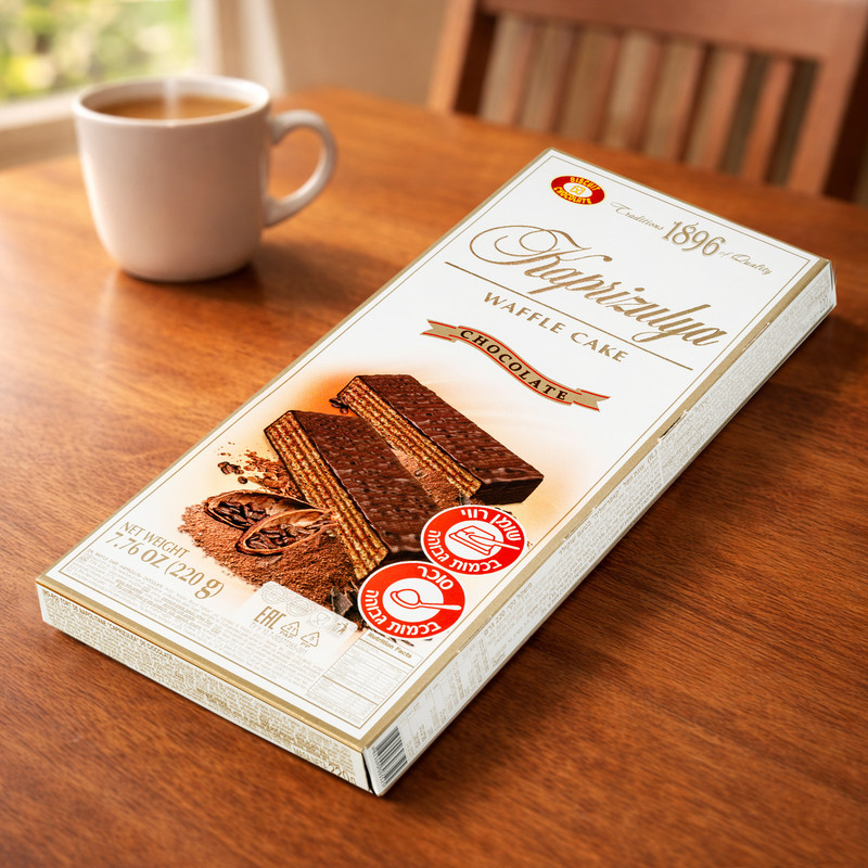 Šokolādes vafeļu torte, 220 g
