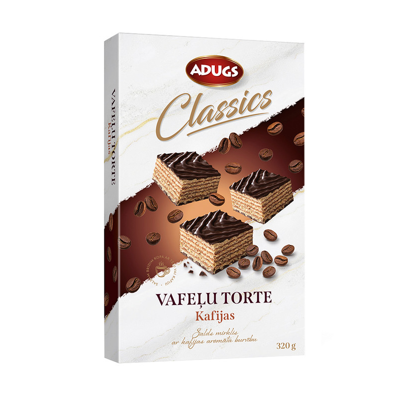 Vafeļu torte Kafijas Adugs, 320 g