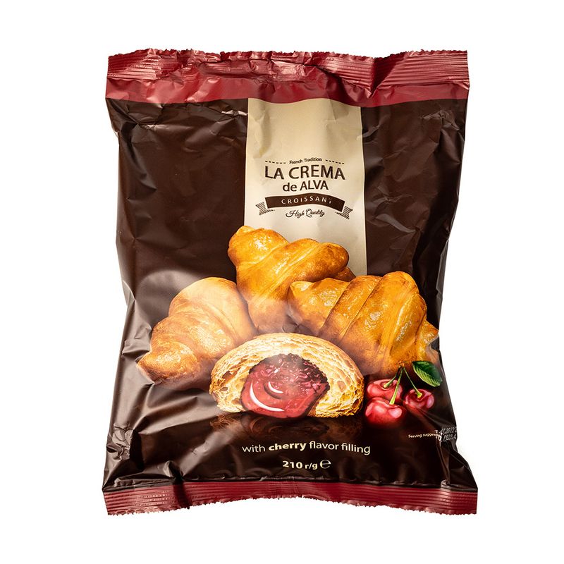 Mini kruasāni La Crema de Alva, ar pildījumu, 210 g, dažādi veidi