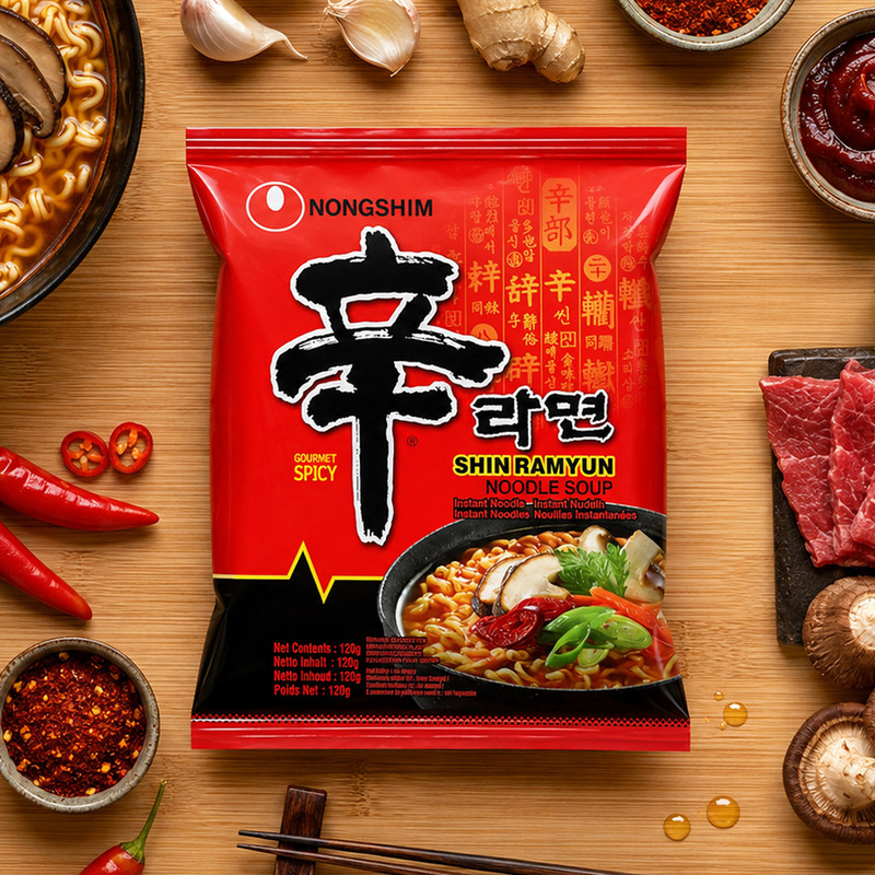 Nūdeļu zupa Shin Ramyn, Nongshim, 120 g