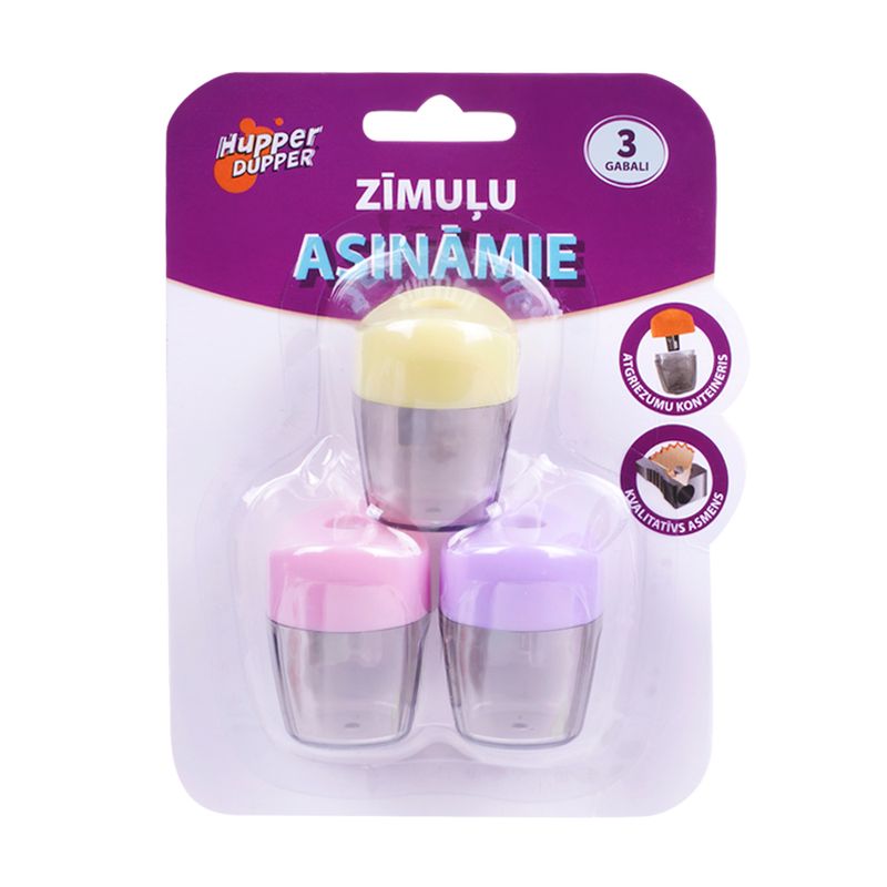 Zīmuļu asināmo komplekts, 3 gab.