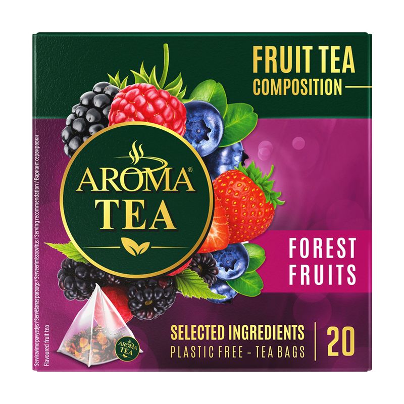 Tēja, AROMA PYRAMIDS, ar meža ogu garšu, 40 g