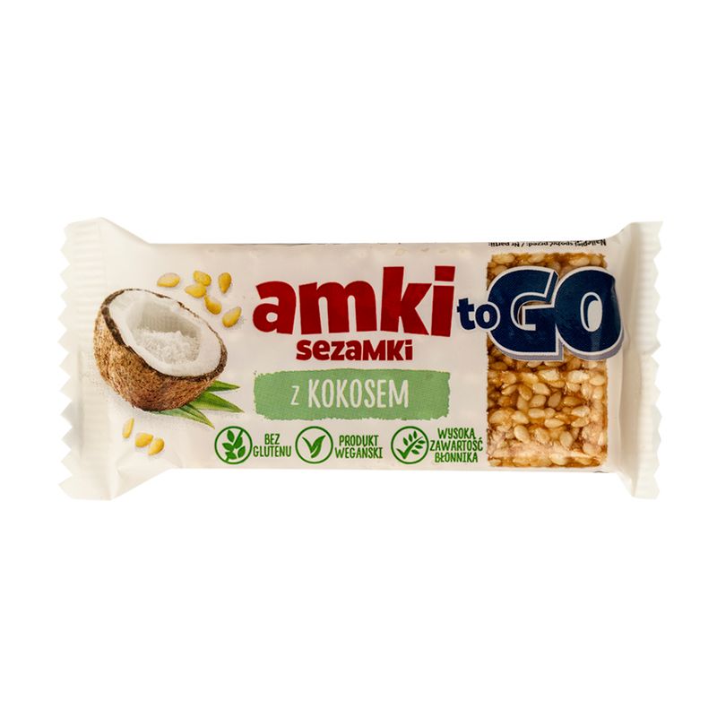 Sezama sēkliņu cepumi Amki to Go ar medu, 22.5 g