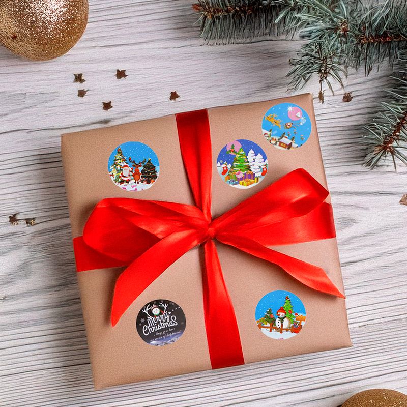 Ziemassvētku uzlīmes, 2.7x5.5 cm