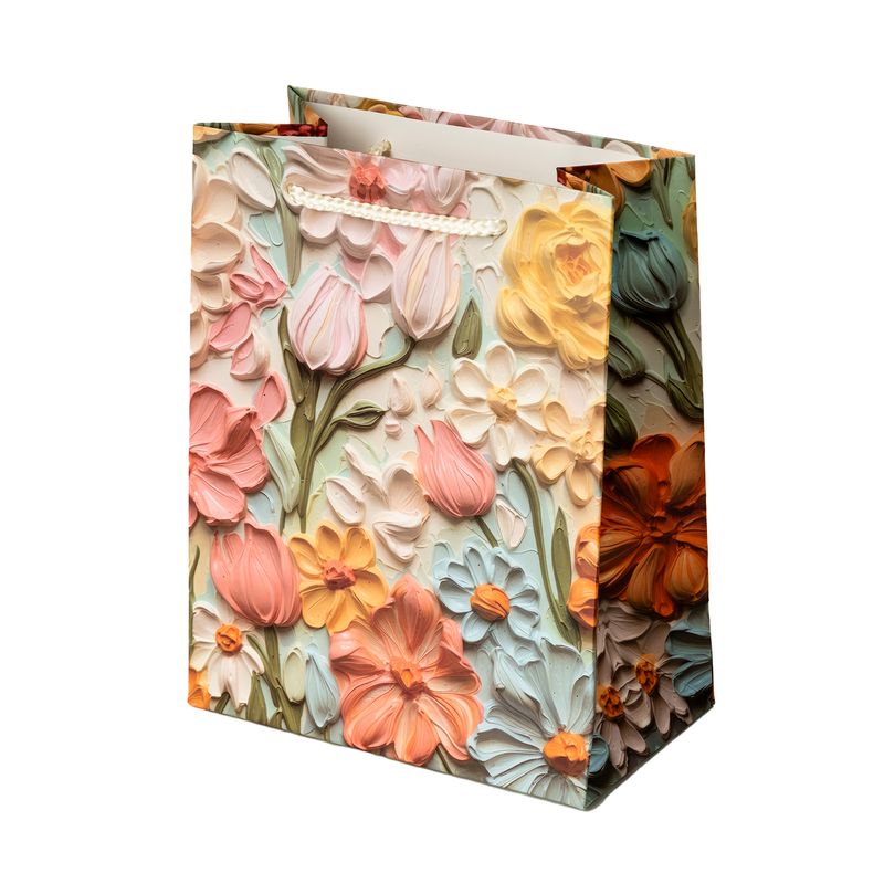 Dāvanu maisiņš Puķes,18x23x10cm