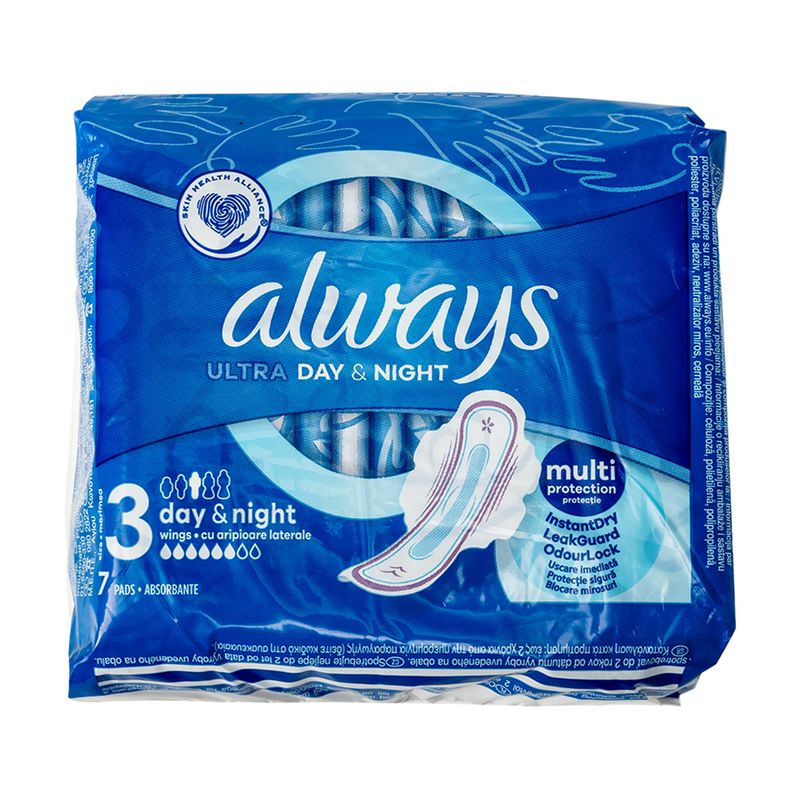 Higiēniskās paketes Always, Ultra Night, 7 gab.