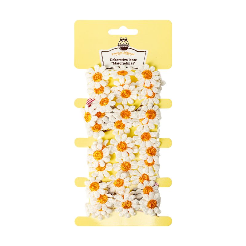 Dekoratīva ziedu lente, 2.5cmx2m