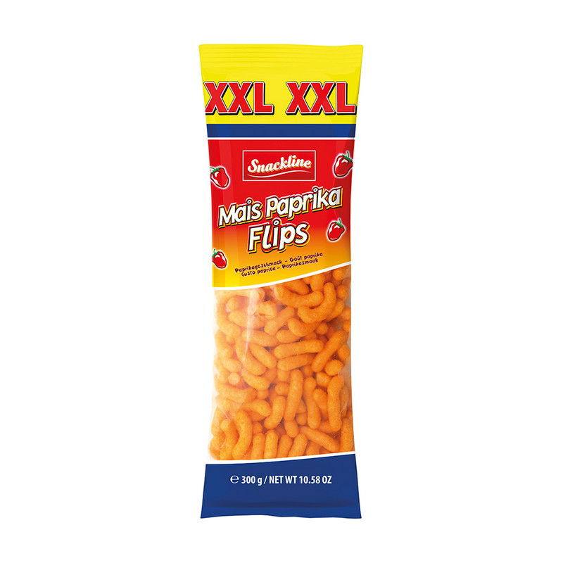 Kukurūzas uzkoda XXL ar sieru vai papriku, 300 g