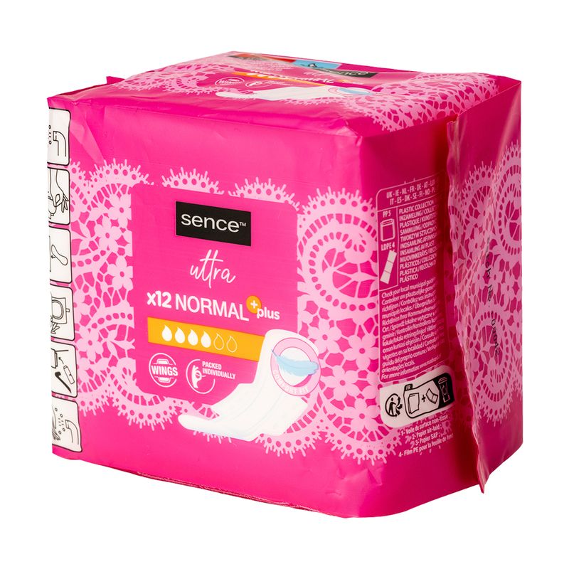 Higiēniskās paketes Sence Normal Plus, 12 gab.