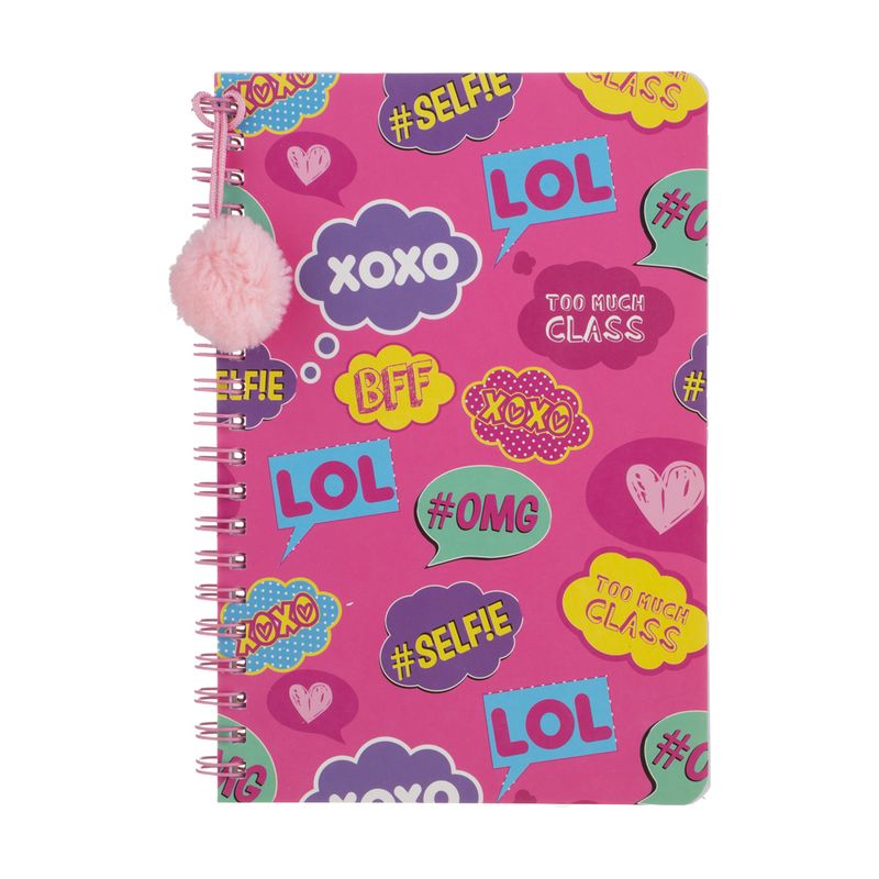 Piezīmju klade ar spirāli, dažādi veidi