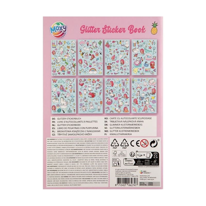 Uzlīmes ar spīdumiem, A5, 8 lapas