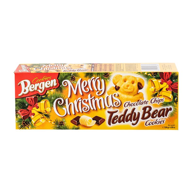 Cepumi Teddy Bear ar šokolādi Merry Christmas, 130 g