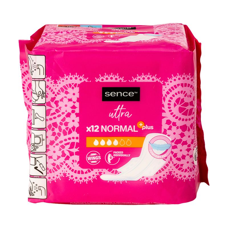 Higiēniskās paketes Sence Normal Plus, 12 gab.