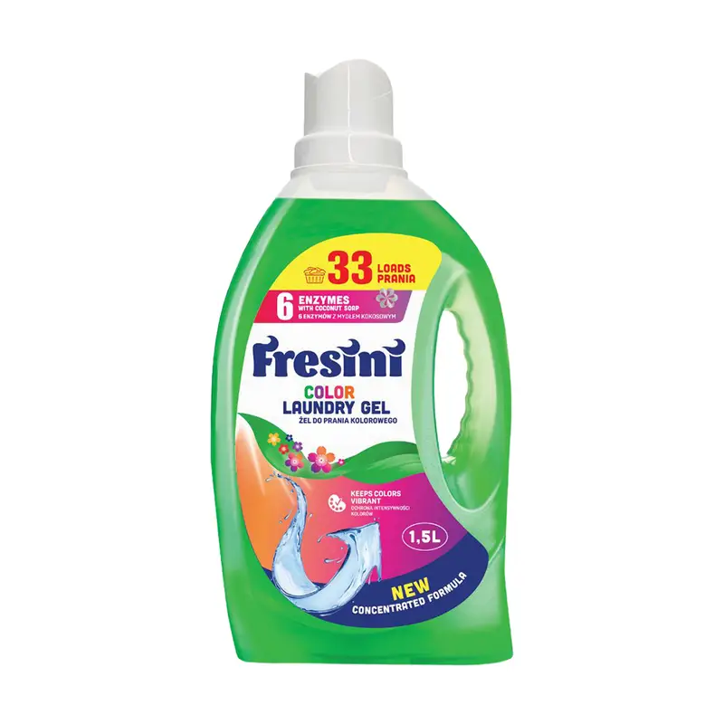 Želeja veļas mazgāšanai Fresini, 1.5 l, dažādi veidi
