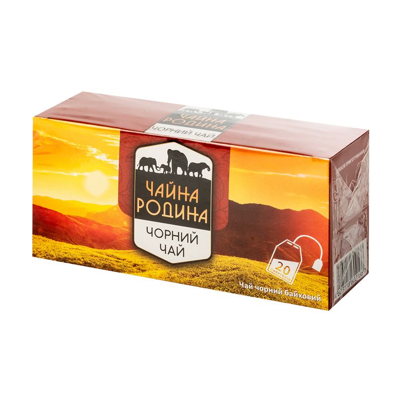 Tēja Chayna Rodyna, Black Tea, 20x1.5 g