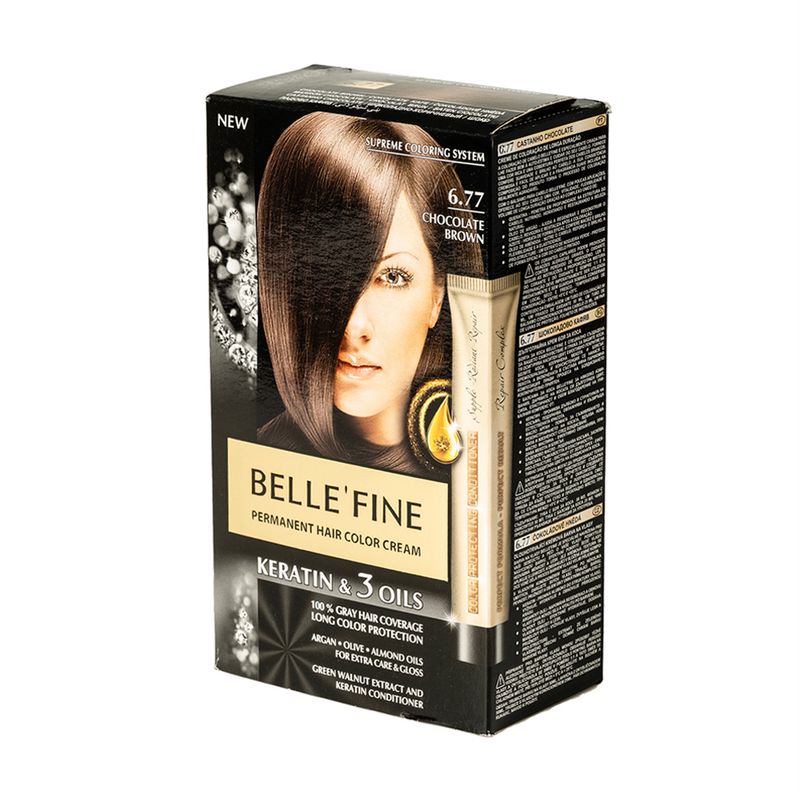 Matu krēmkrāsa Belle Fine, 30 ml, dažādi veidi