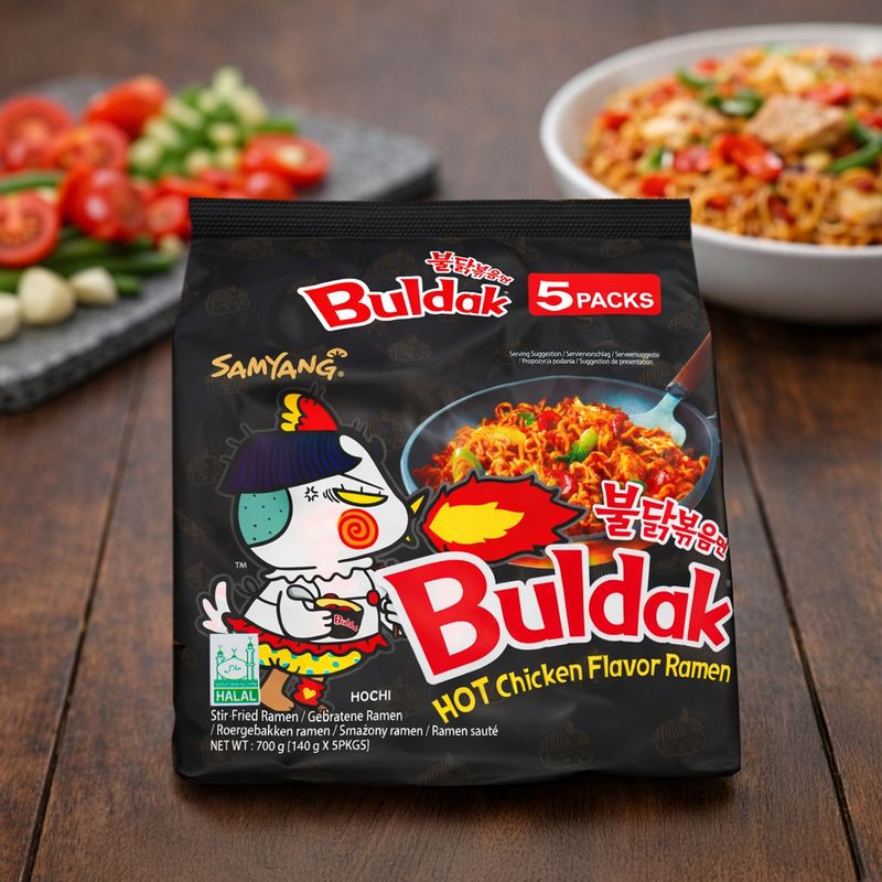 HOT CHICKEN RAMEN, 140 g x 5 gab.