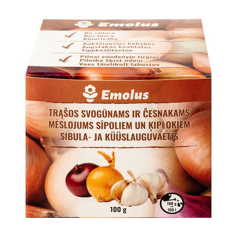 Mēslojums sīpoliem un ķiplokiem, 100 g