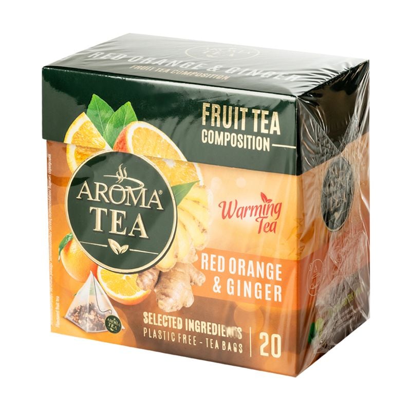 Tēja AROMA PYRAMIDS ar ingvēru un sarkāno apelsīnu garšu,20 gb,40g