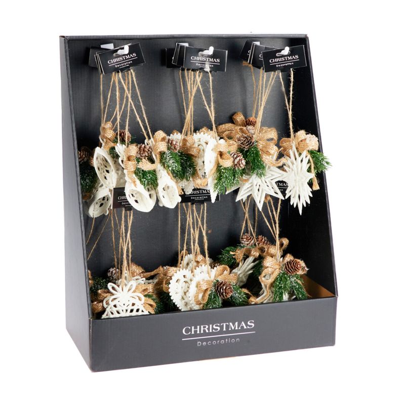 Eglīšu rotājums ar banti