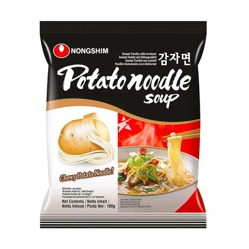 Ātri pagatavojama kartupeļu nūdeļu zupa Nongshim, vidēji asa, 100 g