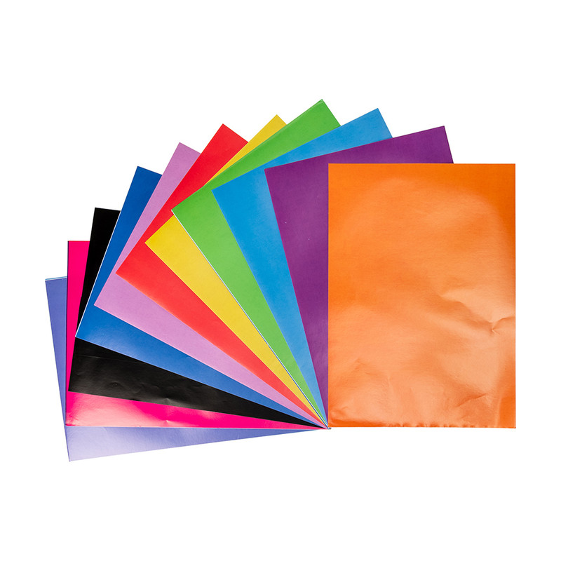 Krāsains papīrs, A4, 28 x 21 cm, 10 pašlīmējošas lapas