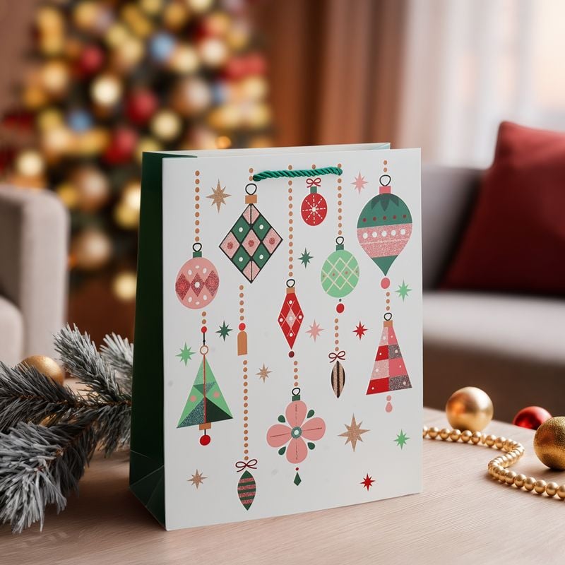 Ziemassvētku dāvanu maisiņš, 32x26x10 cm