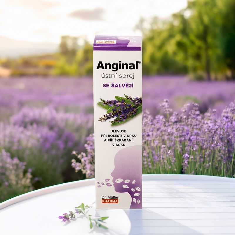 Sprejs kaklam Anginal, 30 ml