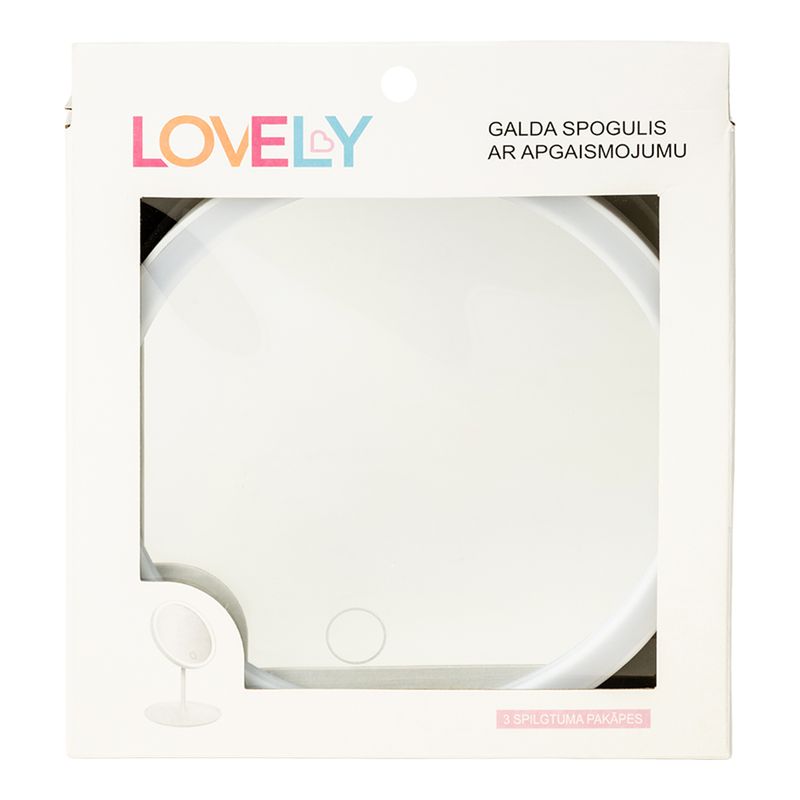 Galda spogulis ar apgaismojumu